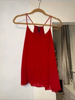 Final Touch Red Spaghetti-Strap Cami